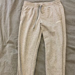 Grey adidas sweatpants joggers.